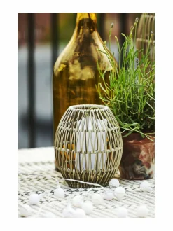 Jouluvalot|Star Trading Flamme LED IP44 -kynttilä 7,5 x 7,5 x 15 cm VALKOINEN