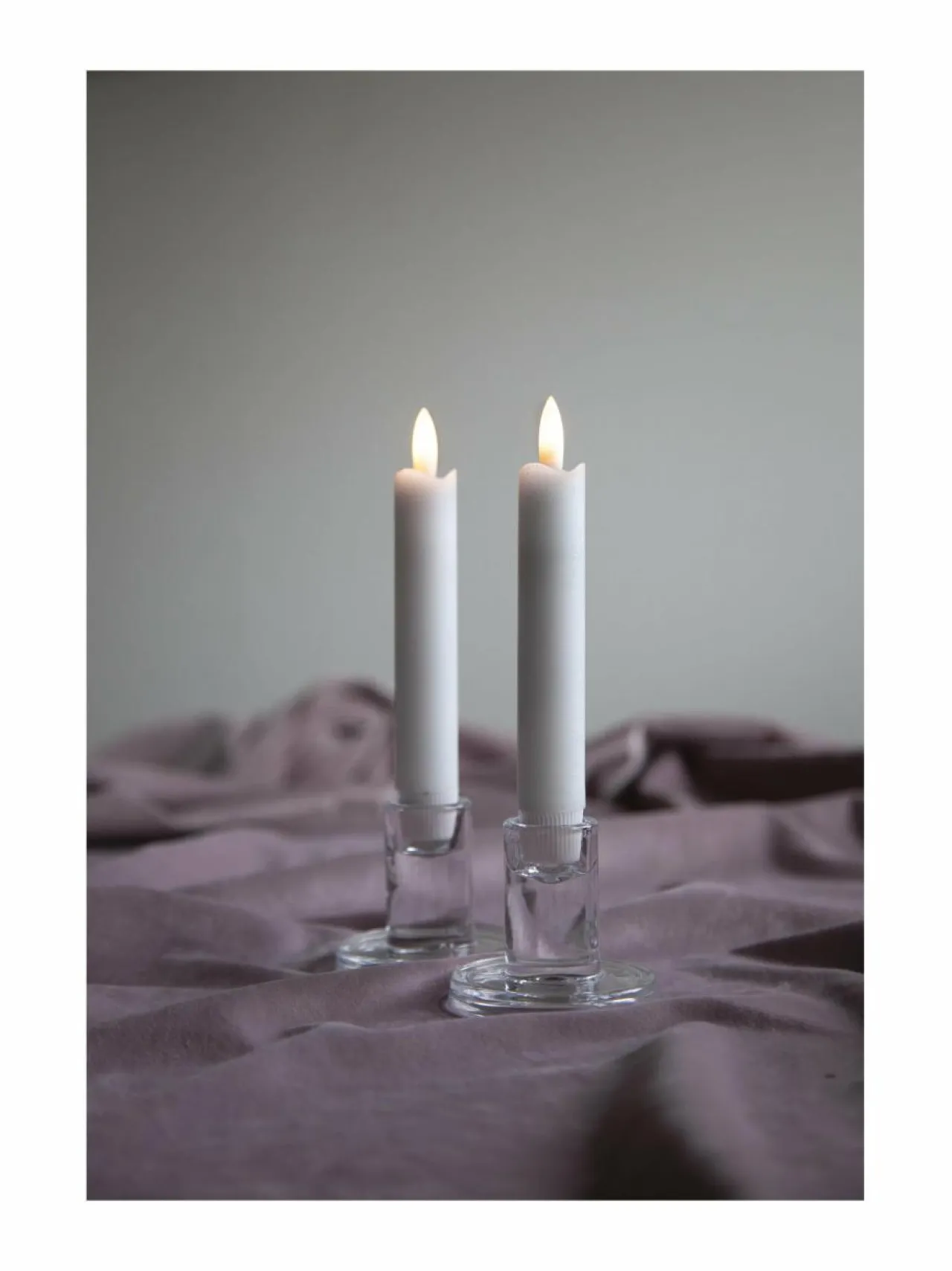 Jouluvalot|Star Trading Flamme LED antiikkikynttilä, 2 kpl VALKOINEN