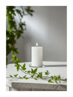 Jouluvalot|Star Trading Flamme Stripe LED -kynttilä WHITE