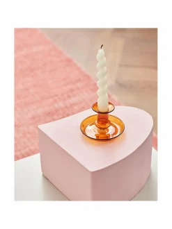 Kynttilät & Lyhdyt|HAY Flare-kynttilänjalka 11 x 7.5 cm AMBER