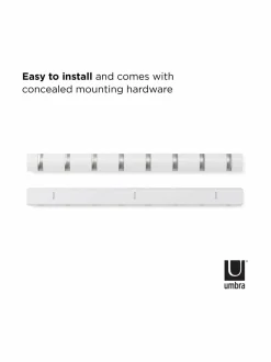 Naulakot & Koukut|Umbra Flip Hook -naulakko 82 cm WHITE