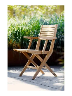 Puutarhakalusteet & Pehmusteet|Cane-Line Flip-taittotuoli BEIGE