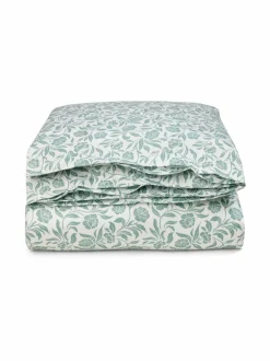 Liinavaatteet|Lexington Flowers-satiinipussilakanasetti WHITE/EUCALYPTUS