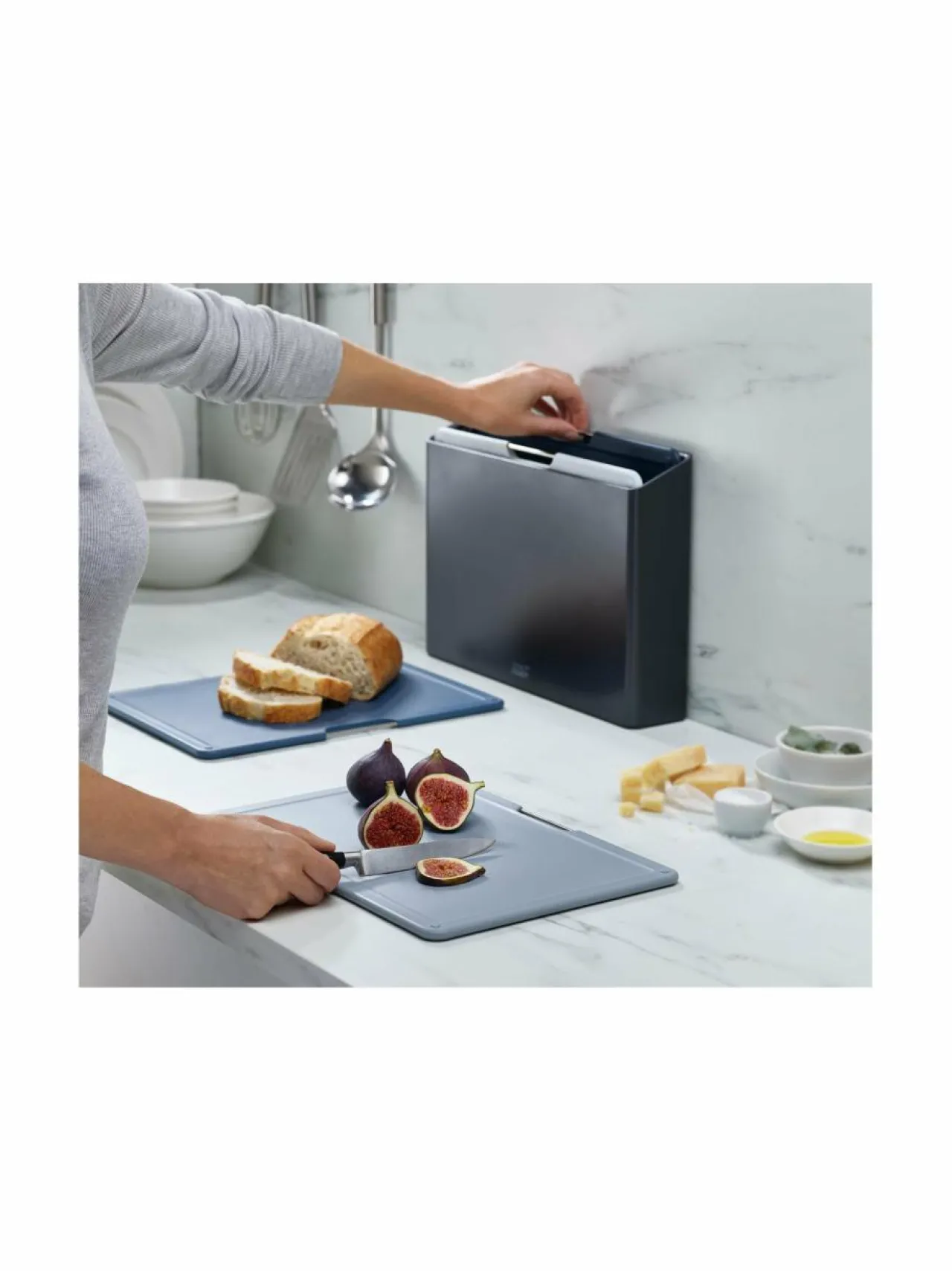 Keittiötarvikkeet|Joseph Joseph Folio Large -leikkuulautasetti GRAPHITE