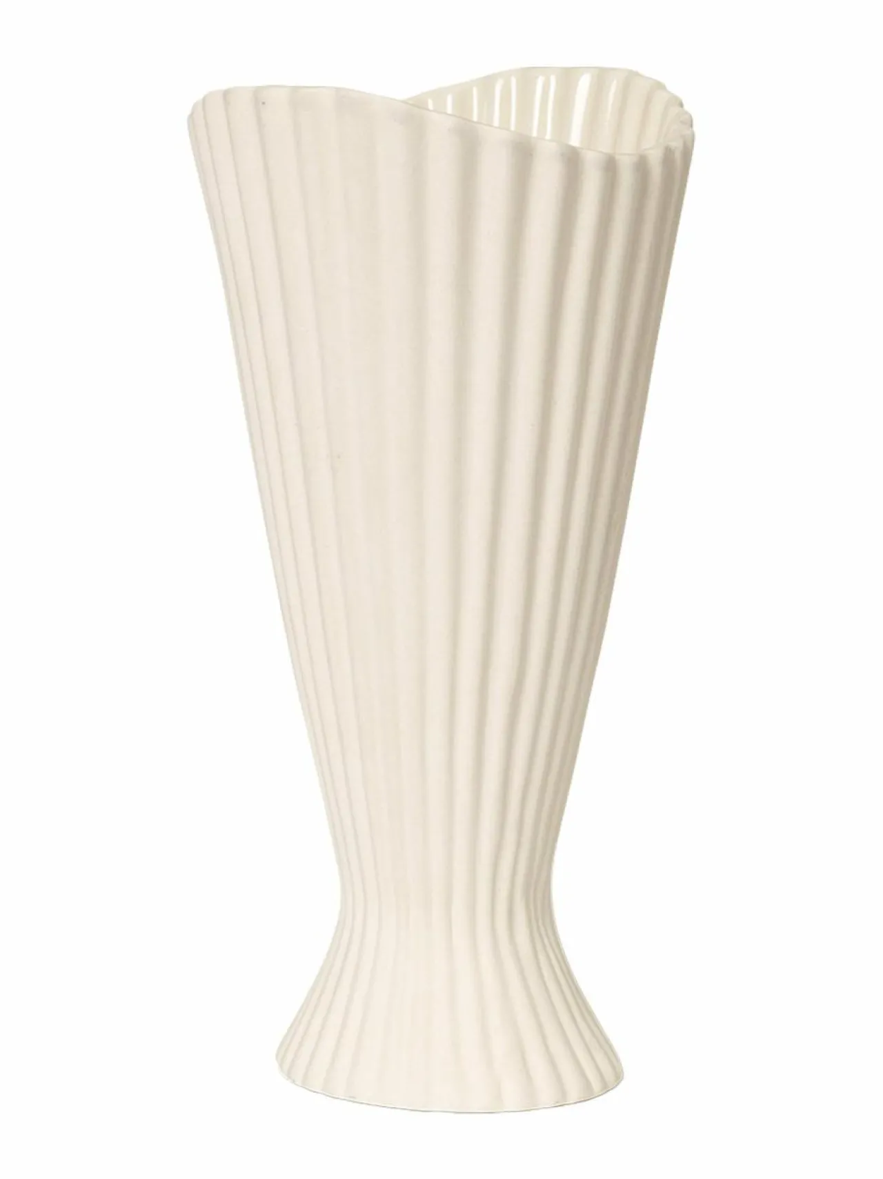 Koriste-Esineet|Ferm Living Fountain- keraaminen maljakko OFF-WHITE