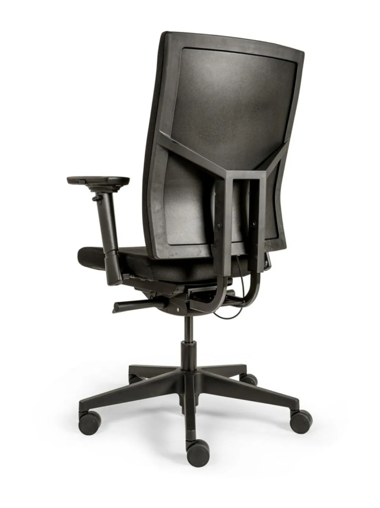 Tuolit & Jakkarat|Top-Cousins FREE 787 työtuoli - Musta verhoiltu selkänoja, musta niskatuki