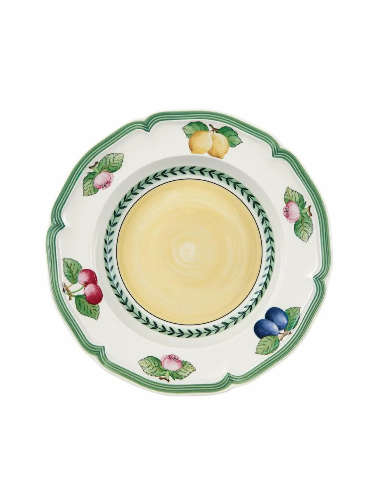 Lautaset & Kulhot|Villeroy & Boch French Garden -syvä lautanen 23 cm VALKOINEN/KUVIOLLINEN