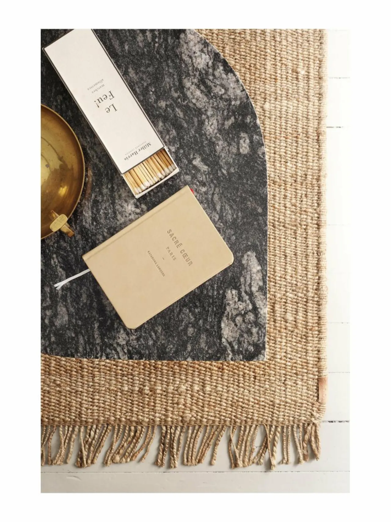 Matot|Roots living Fringe Hemp -hamppumatto NATURAL