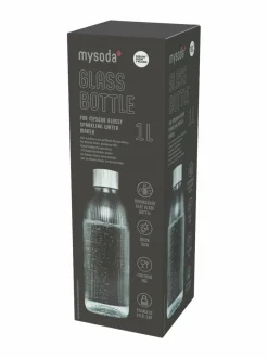 Muut Keittiölaitteet|Mysoda y- lasipullo hiilihapotuslaitteeseen 1 L GLASS