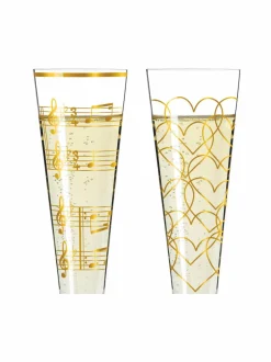 Lasit|Ritzenhoff Goldnacht Heart and Music -samppanjalasi 205 ML MULTICO