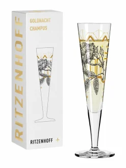 Lasit|Ritzenhoff Goldnacht-samppanjalasi BALCK GOLD
