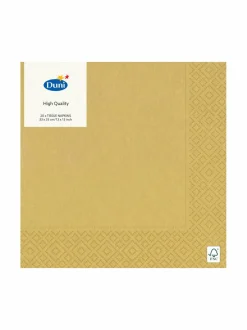 Keittiö- & Kattaustekstiilit|Duni -paperilautasliinat 33 cm GOLD