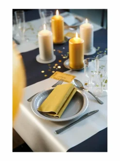 Keittiö- & Kattaustekstiilit|Duni -paperilautasliinat 33 cm GOLD