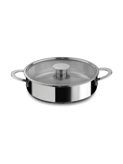 Keitto- & Paistoastiat|Mepra Gourmet-matala kattila 5,5 l ja lasikansi