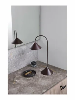 Pöytävalaisimet|Frandsen Grasp Portable -valaisin 47 cm MATT BEETROOT