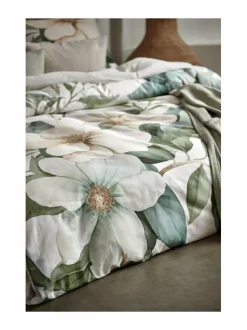 Liinavaatteet|Vandyck Greenscape-satiinipussilakanasetti THYME