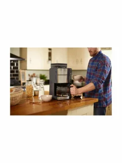 Kahvin- & Vedenkeittimet|Russell Hobbs Grind & Brew -kahvinkeitin myllyllä 1,25 L BLACK