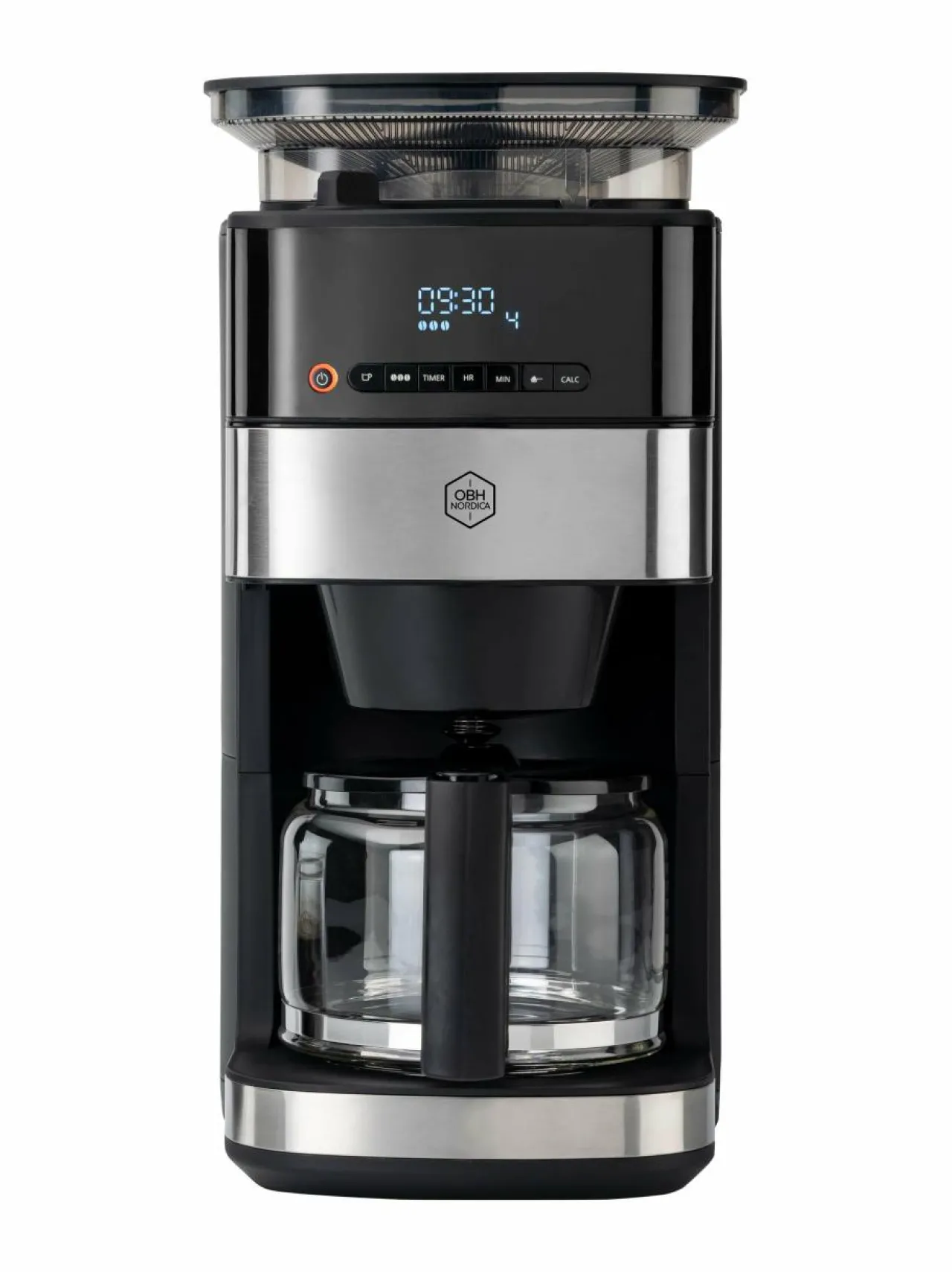 Kahvin- & Vedenkeittimet|Obh Nordica Grind Aroma -kahvinkeitin 1,25 l BLACK