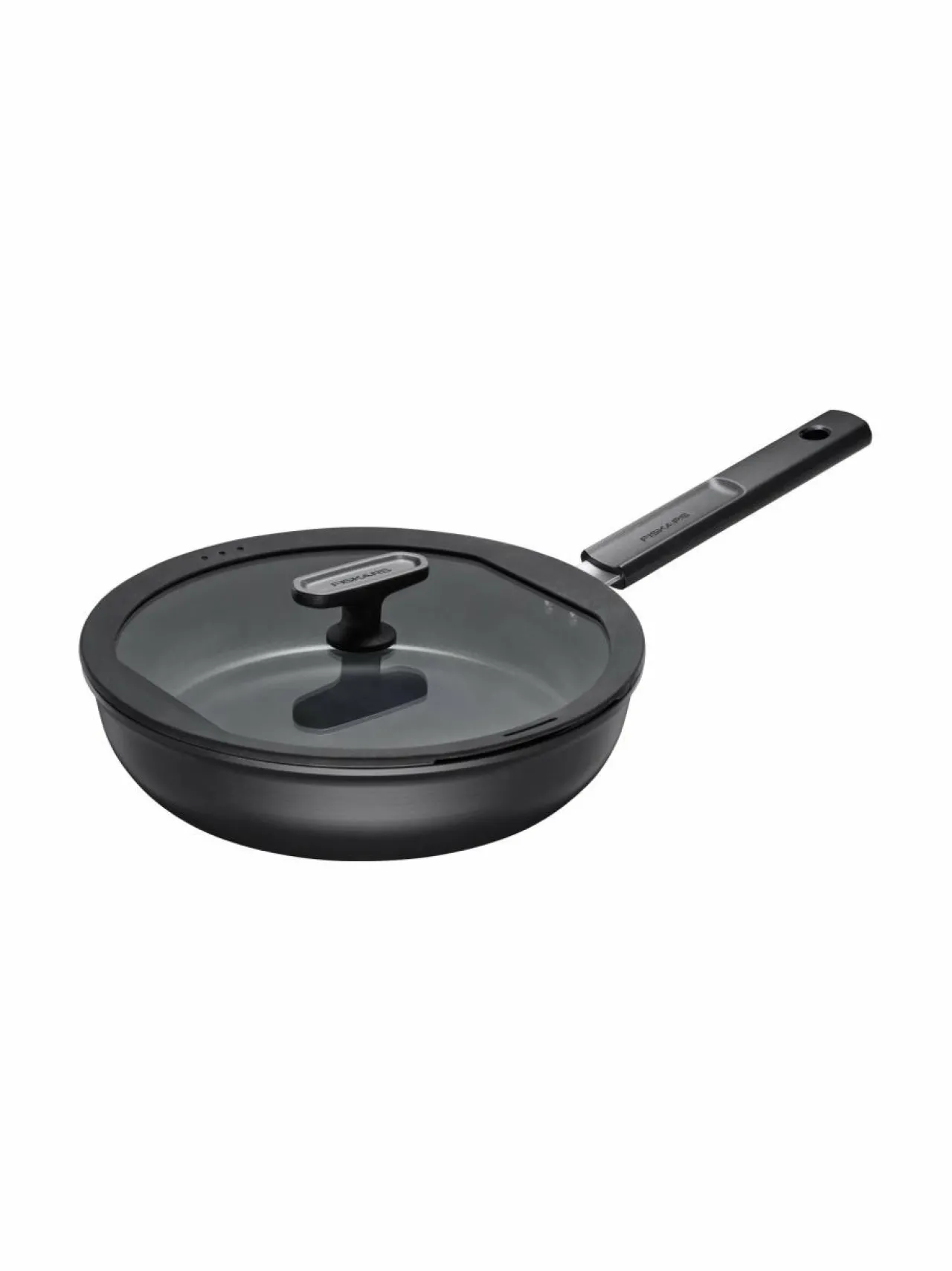 Keitto- & Paistoastiat|Fiskars Hard Face Sauté -paistinpannu kannella BLACK