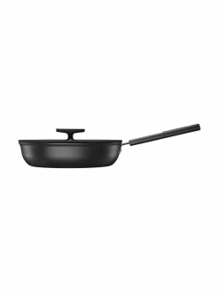 Keitto- & Paistoastiat|Fiskars Hard Face Sauté -paistinpannu kannella BLACK