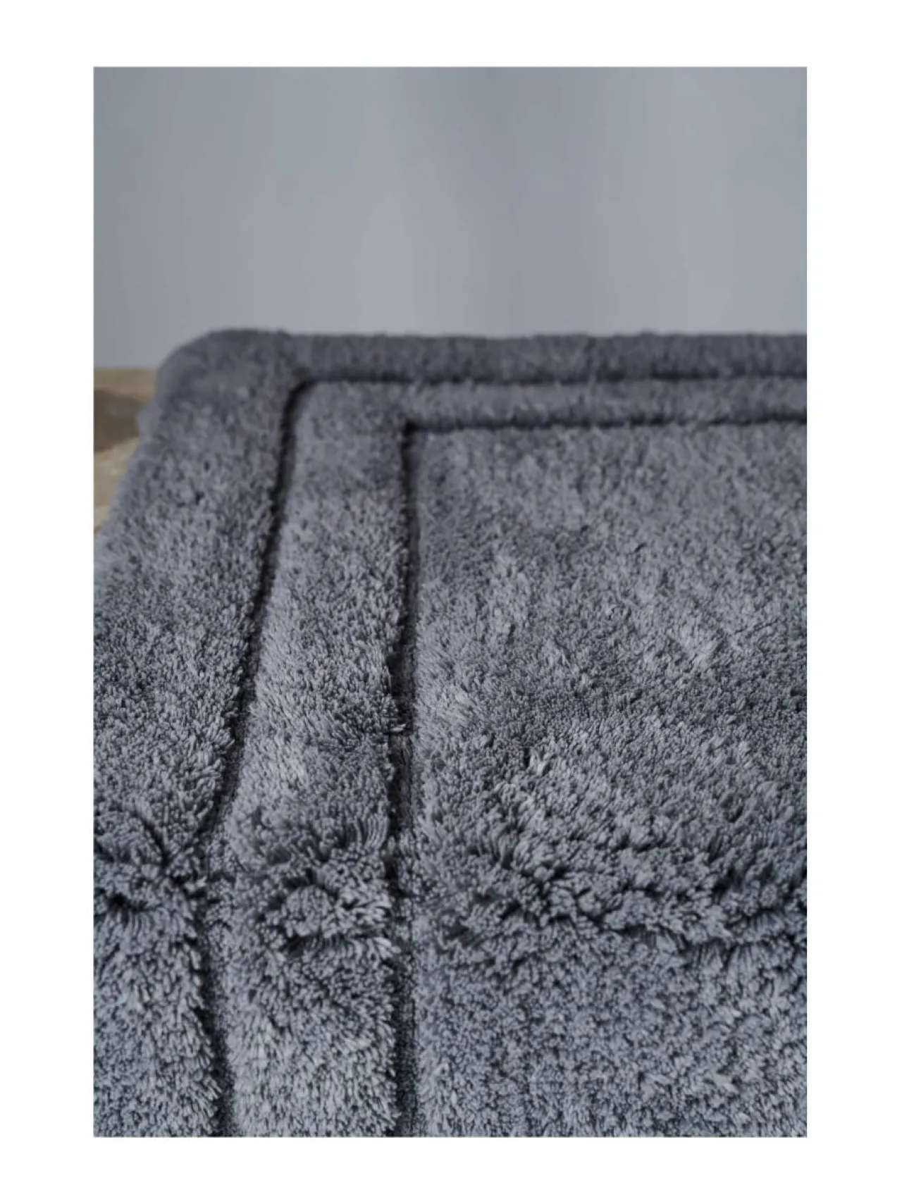 Kylpyhuonetekstiilit|LUIN LIVING Harmony -kylpyhuonematto GREY