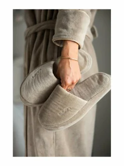 Kylpyhuonetekstiilit|LUIN LIVING Haven-tohvelit BEIGE