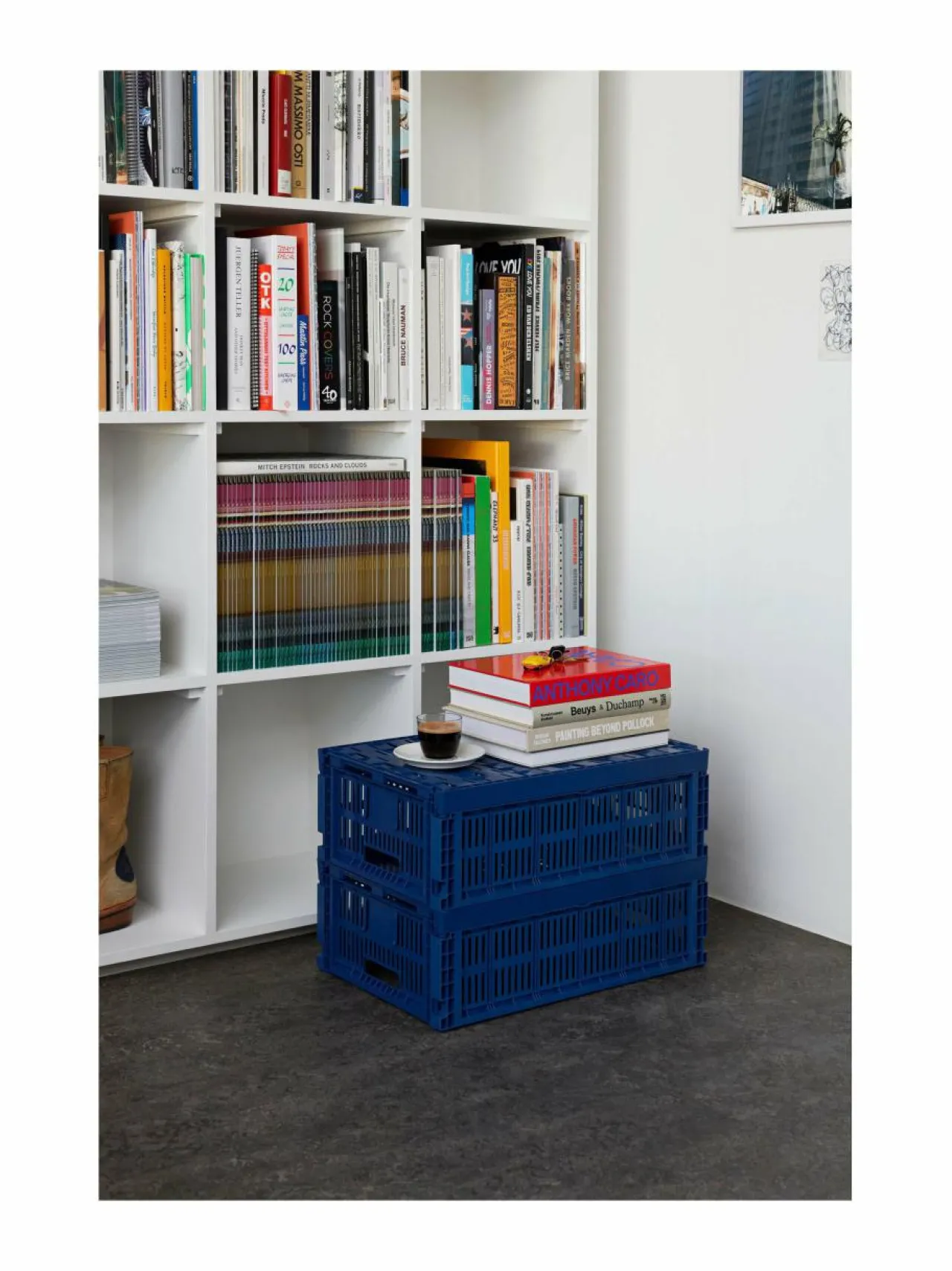 Säilytys|HAY Colour Crate L - säilytyskori DARK BLUE