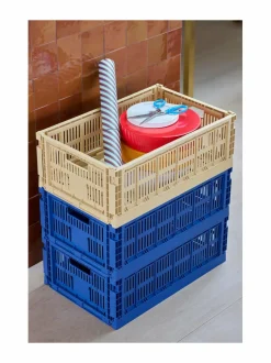Säilytys|HAY Colour Crate L - säilytyskori DARK BLUE