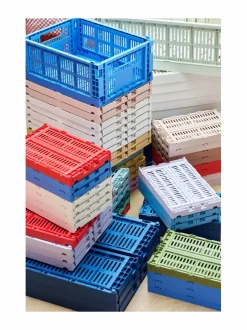 Säilytys|HAY Colour Crate L - säilytyskori DARK BLUE