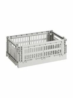 Säilytys|HAY Colour Crate S -säilytyskori LIGHT GREY