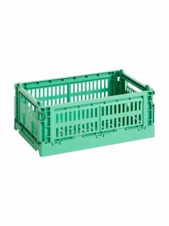 Säilytys|HAY Colour Crate S -säilytyskori DARK MINT