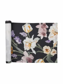 Huovat & Päiväpeitot|Pentik Helmililja-kaitaliina DARK GREY