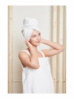 Kylpyhuonetekstiilit|LUIN LIVING Hiuspyyhe SNOW