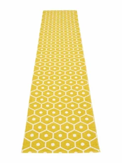 Matot|Pappelina Honey-muovimatto 70 x 350 cm MUSTARD/VANILLA