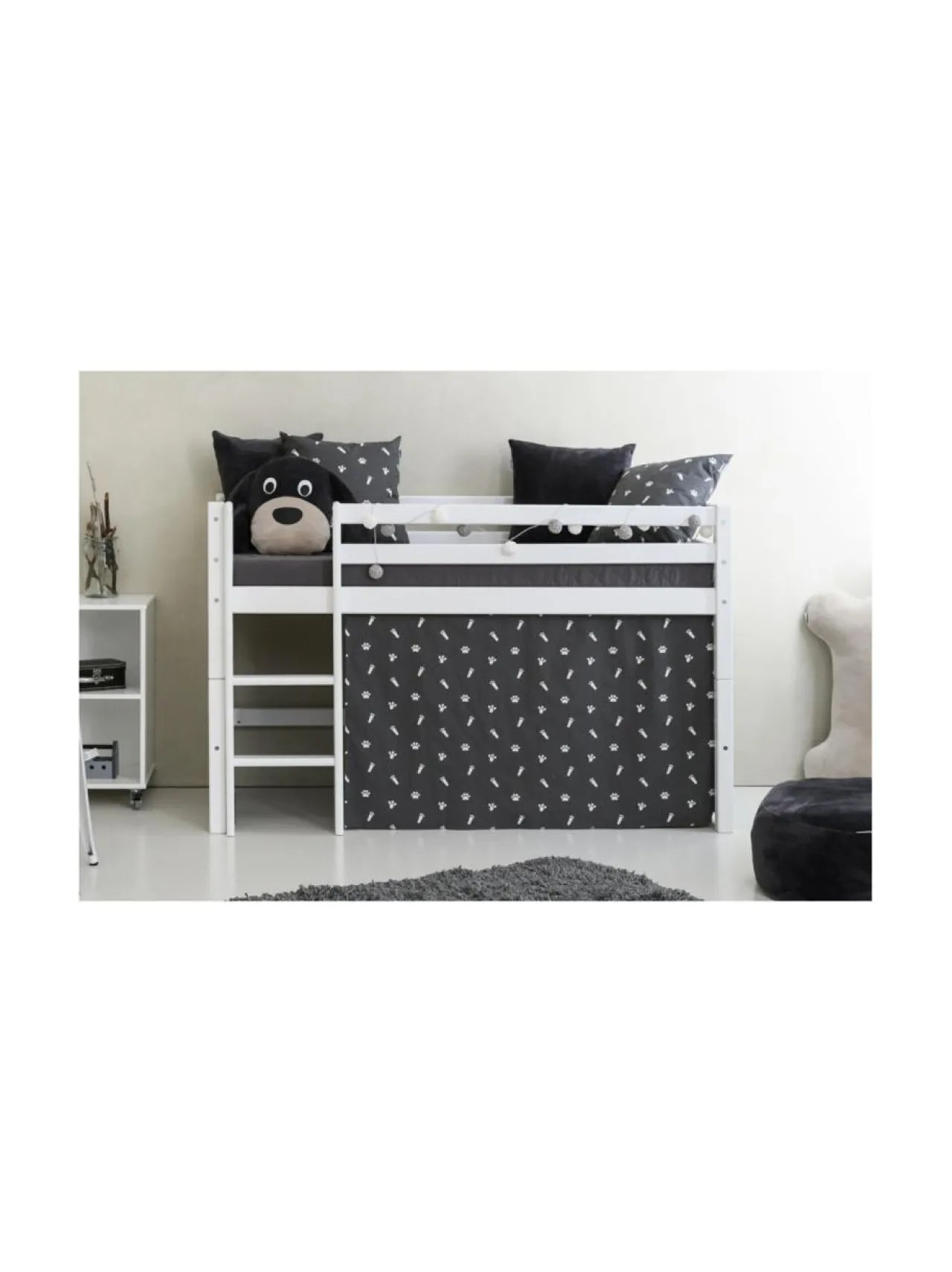 Lasten Kalusteet|Hoppekids ECO Dream puolikorkea sänky 70 x 160 cm, Valkoinen