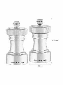 Keittiötarvikkeet|Cole & Mason Hoxton-maustemylly 2 kpl SILVER