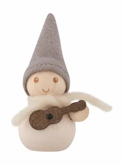 Muut Joulukoristeet|Koriste-Esineet|Aarikka Huurre Kitaristi -tonttu U008 WHITE