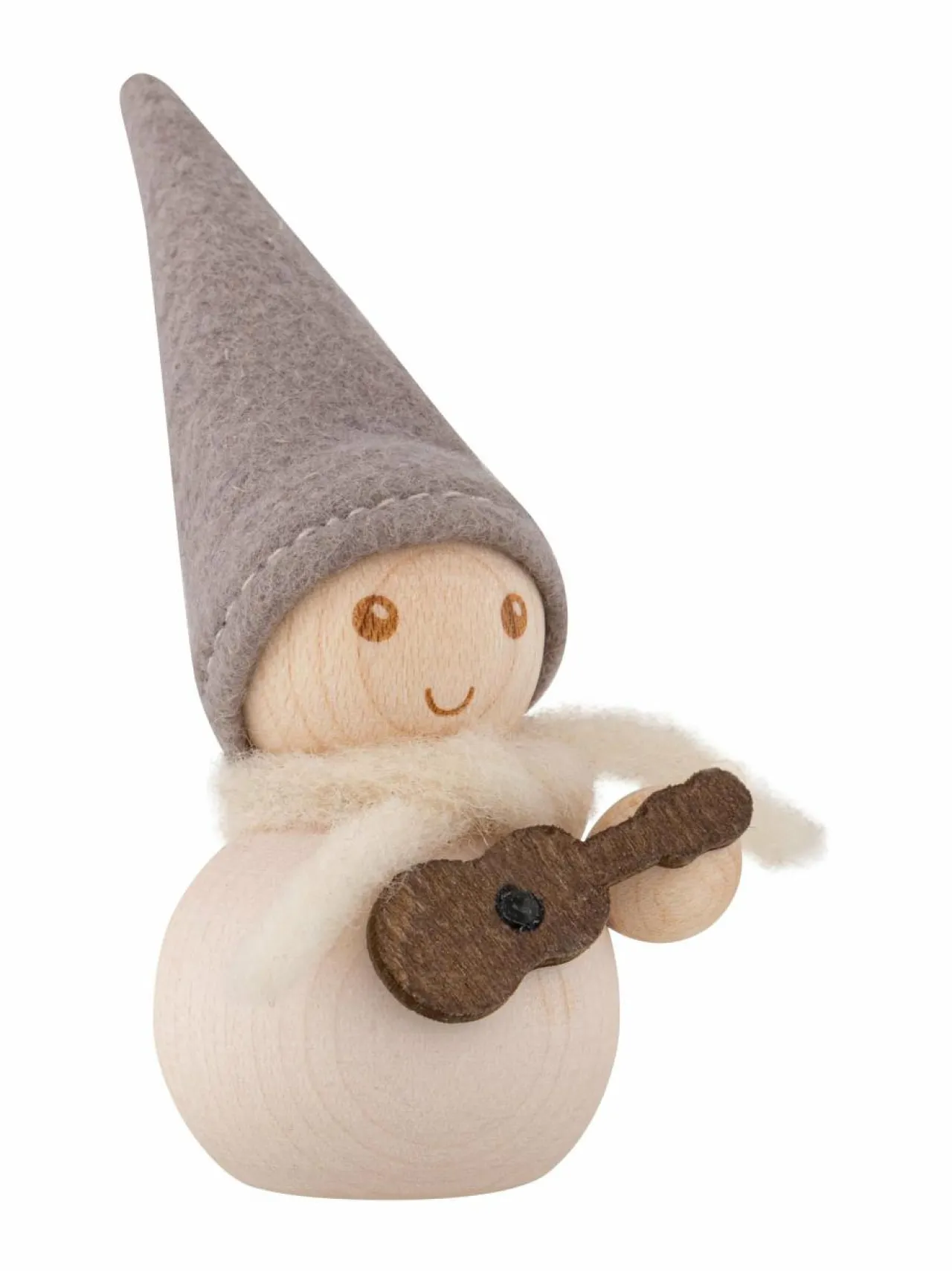 Muut Joulukoristeet|Koriste-Esineet|Aarikka Huurre Kitaristi -tonttu U008 WHITE