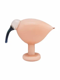 Koriste-Esineet|Iittala Ibis-lasilintu SALMON PINK
