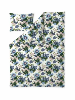 Liinavaatteet|Finlayson Ihana-pussilakanasetti 150 x 210 / 50 x 60 cm BLUE/GREEN/LT. RED