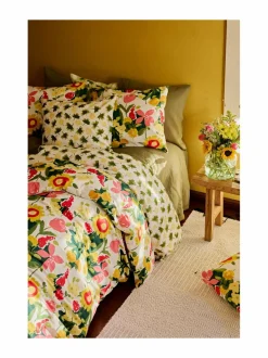 Liinavaatteet|Finlayson Ihana-pussilakanasetti 150 x 210 / 50 x 60 cm YELLOW/GREEN/RED