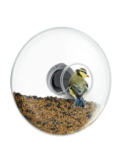 Puutarhakoristeet|Eva Solo Outdoor Ikkunalintulauta Ø 19,5 cm LÄPINÄKYVÄ