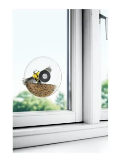 Puutarhakoristeet|Eva Solo Outdoor Ikkunalintulauta Ø 19,5 cm LÄPINÄKYVÄ