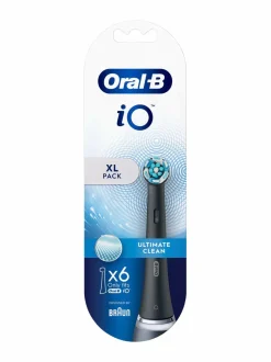 Hampaidenhoito|Oral-B iO Ultimate Clean -vaihtopäät 6 kpl BLACK