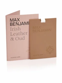 Huonetuoksut & Tuoksukynttilät|Max Benjamin Irish Leather & Oud -tuoksukortti LIGHT TERRACOTTA