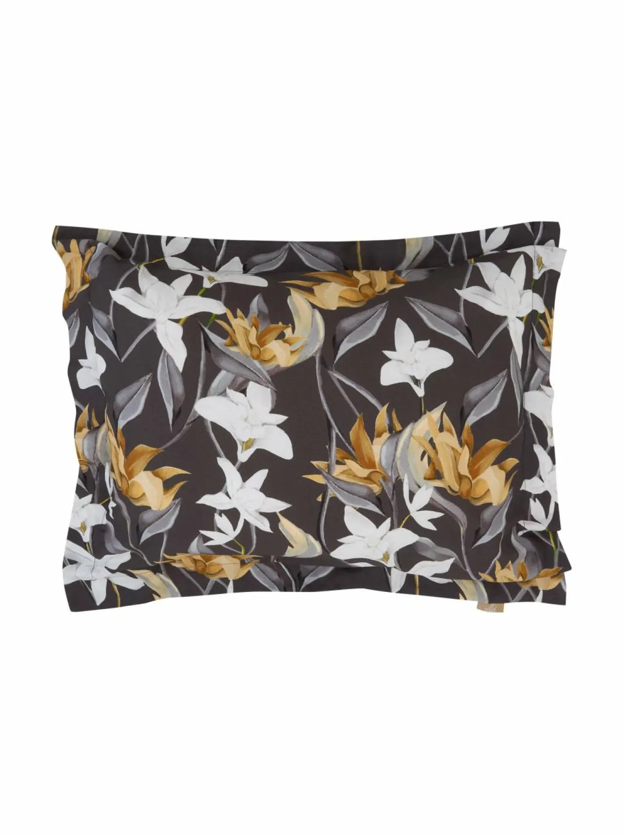 Liinavaatteet|Villa Stockmann Iris-satiinityynyliina DK.GREY/WHITE/SAND COMBO