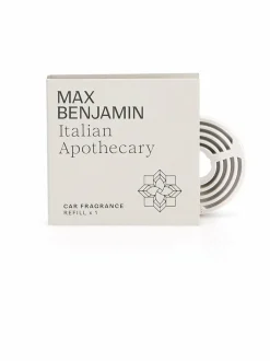 Huonetuoksut & Tuoksukynttilät|Max Benjamin Italian Apothecary -autotuoksun täyttöpakkaus LIGHT GREY