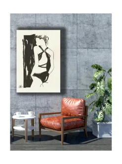 Taulut & Julisteet|Jenniemilia Design , MOSS voimanainen canvas -taulu 70x120cm