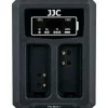 Kamerat|JJC DCH-BLH1 USB Dual Battery Charger -tuplalaturi (Olympus BLH-1)