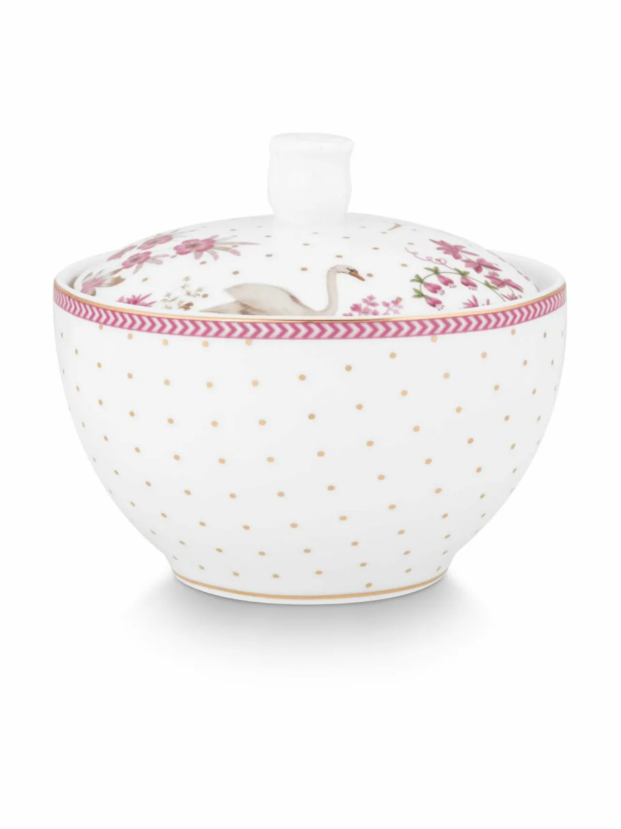 Tarjoiluastiat|PIP Studio Jolie Dots -sokerikulho 300 ml PINK